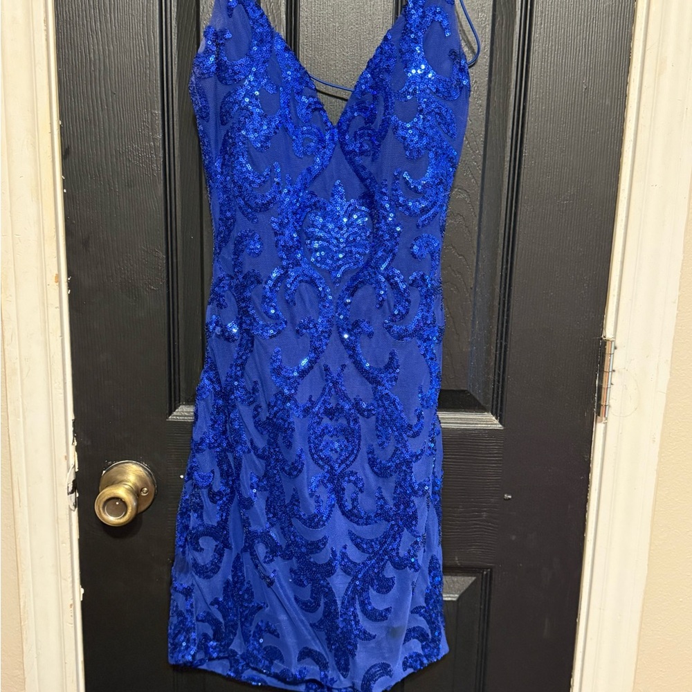 Windsor Blue Mini Dress
